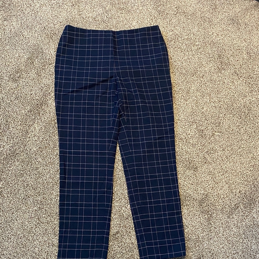 Brooks Brothers Navy Plaid Dress Pants